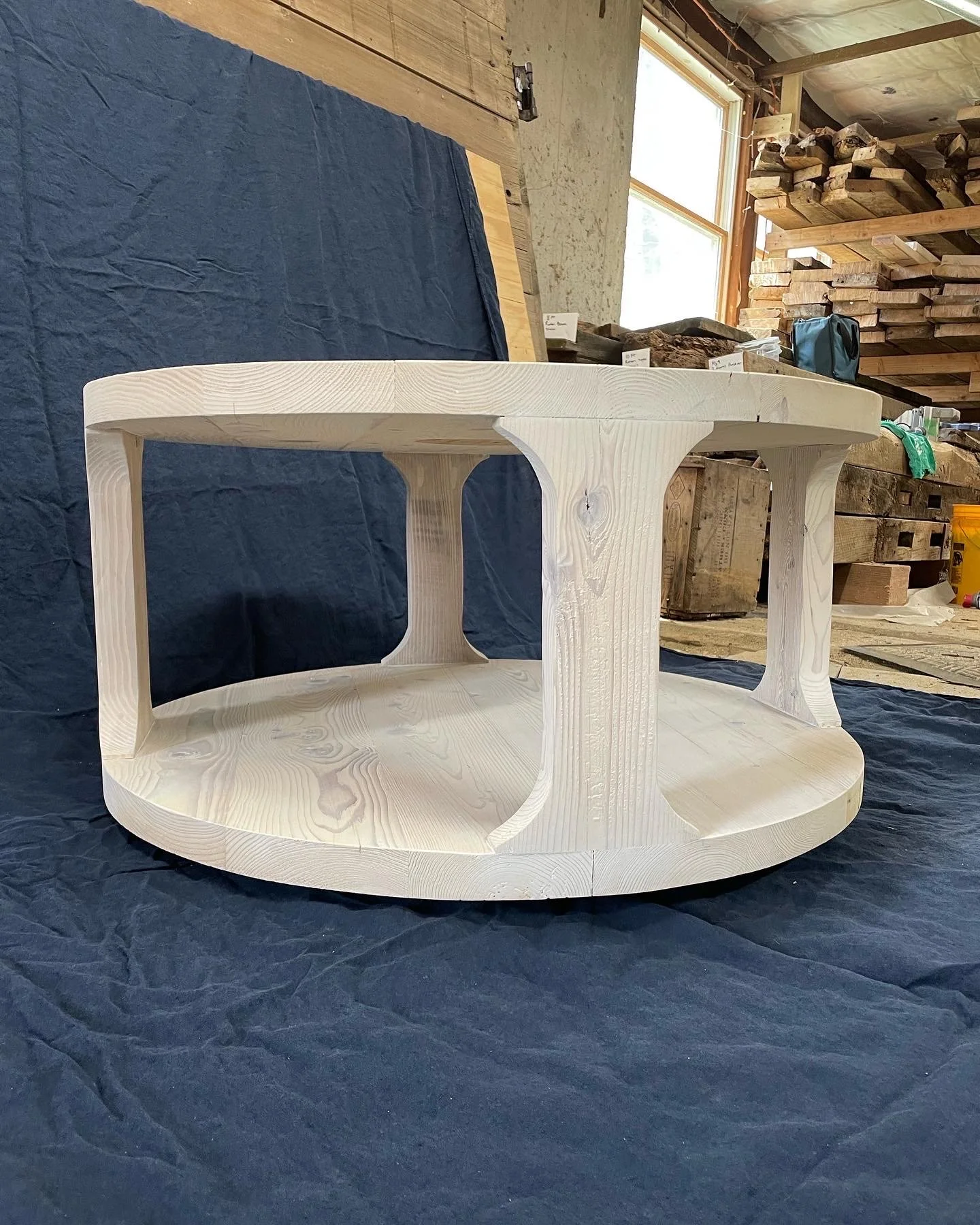 white washed coffee table