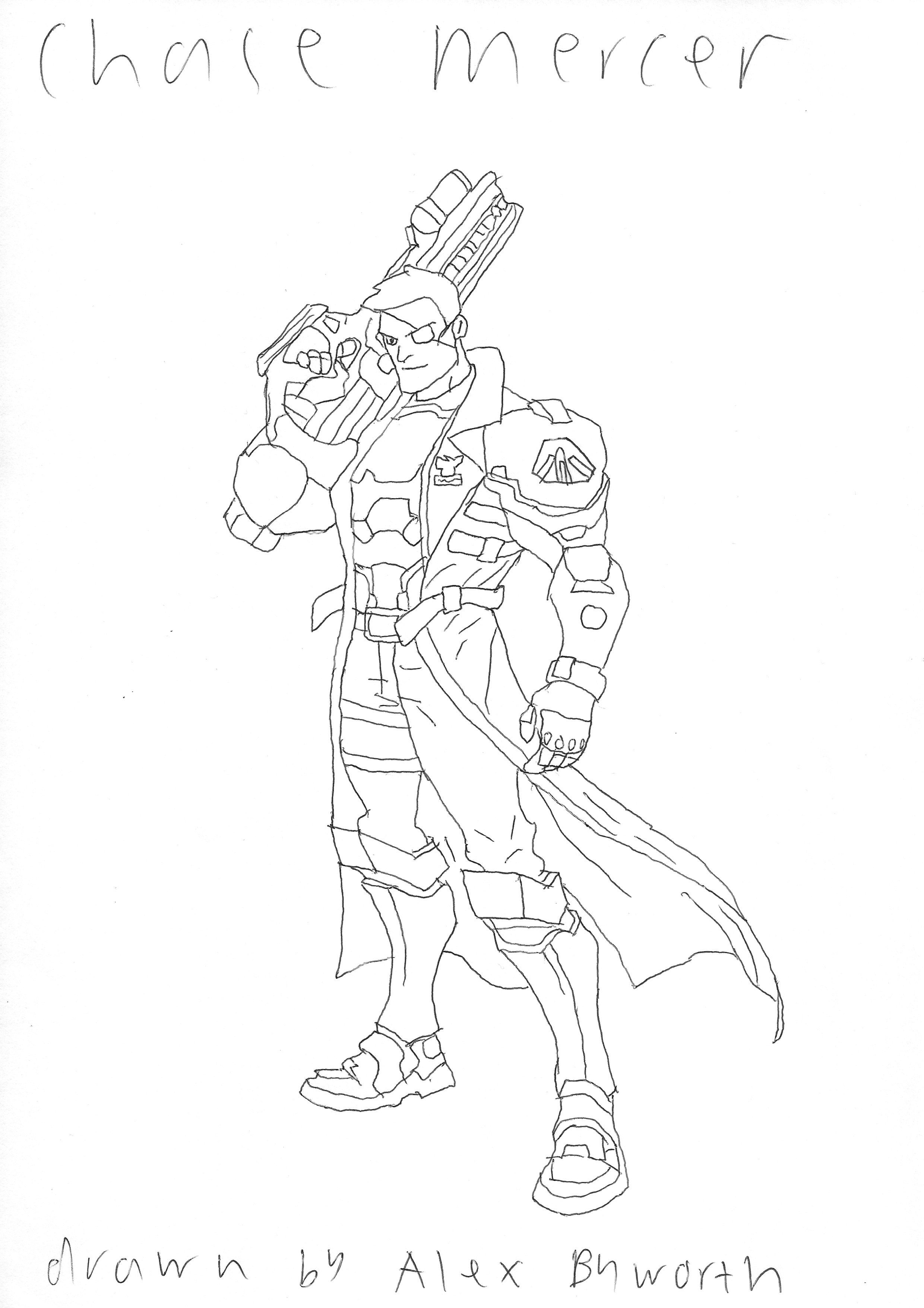 Chase Mercer - OC Art by DragonSkull