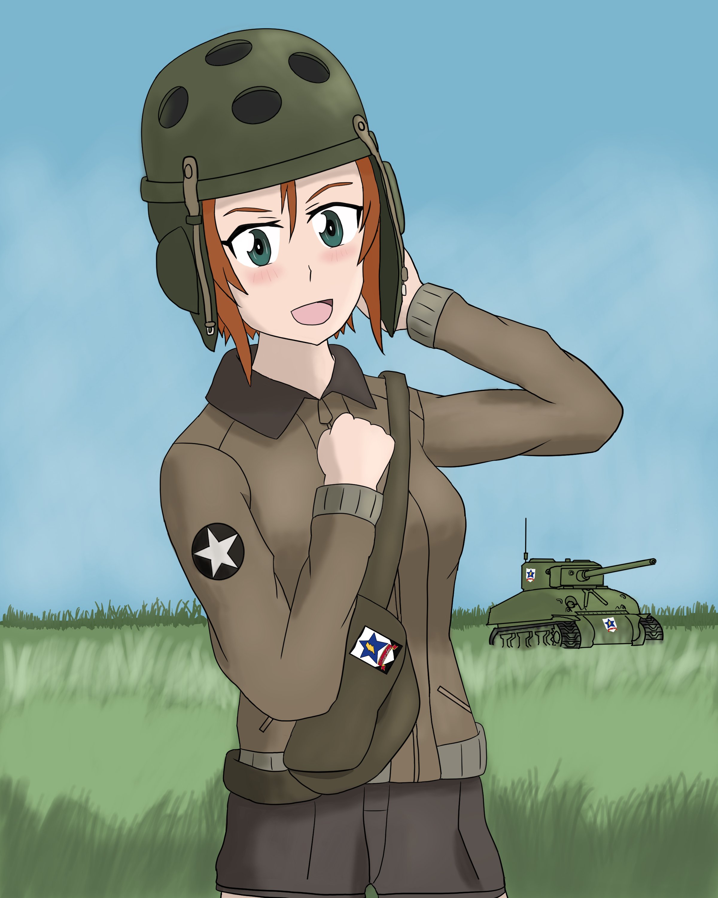 Helmet-Chan - Fan Art by GravityFalls618
