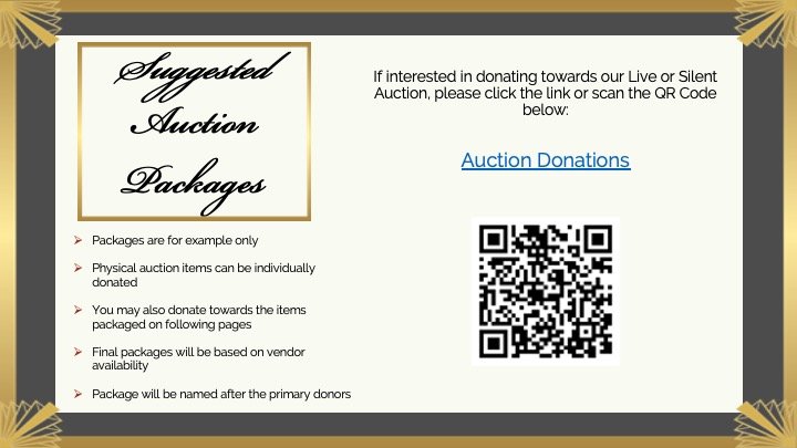 Suggested Auction Packages