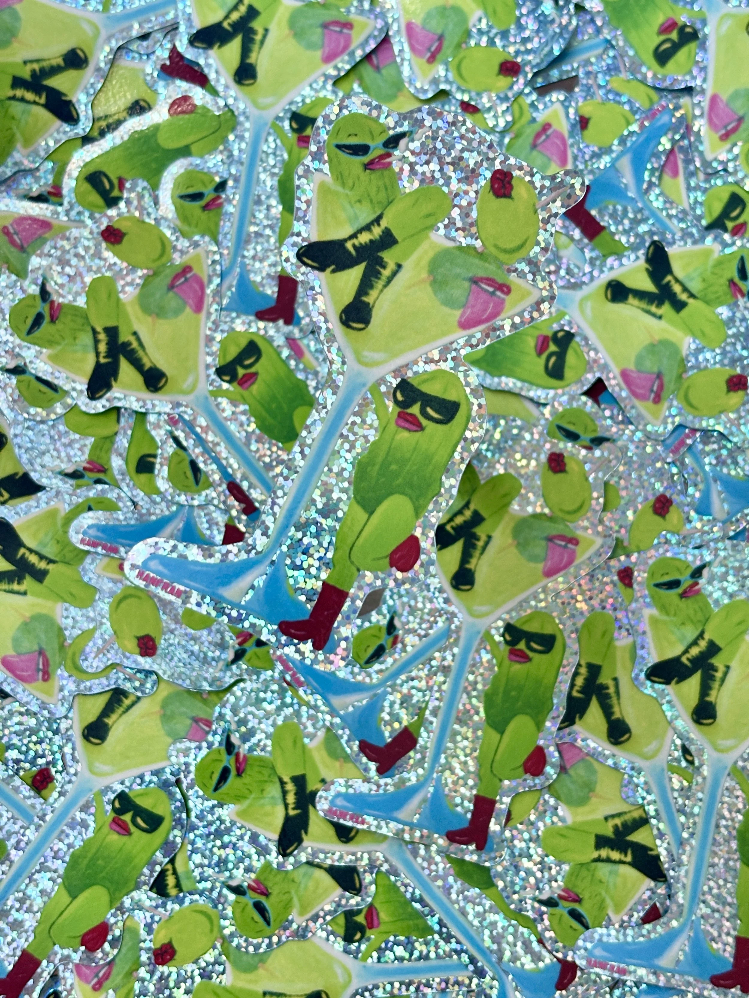 Pickletini Queenies Sparkle Sticker