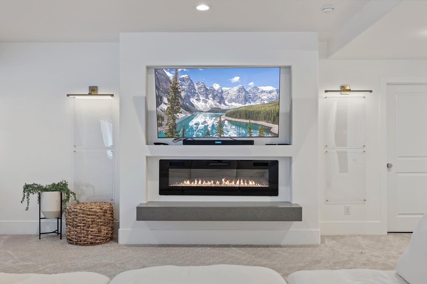 A builder asked us for some detail photos of a basement they recently finished. 
.
Which feature is your favorite? The cabinets, the beam, or the fireplace? 🤔
.

#utahrealestate #utahhomes #utahrealtor #utah #realestate #saltlakecity #realtor #utahr