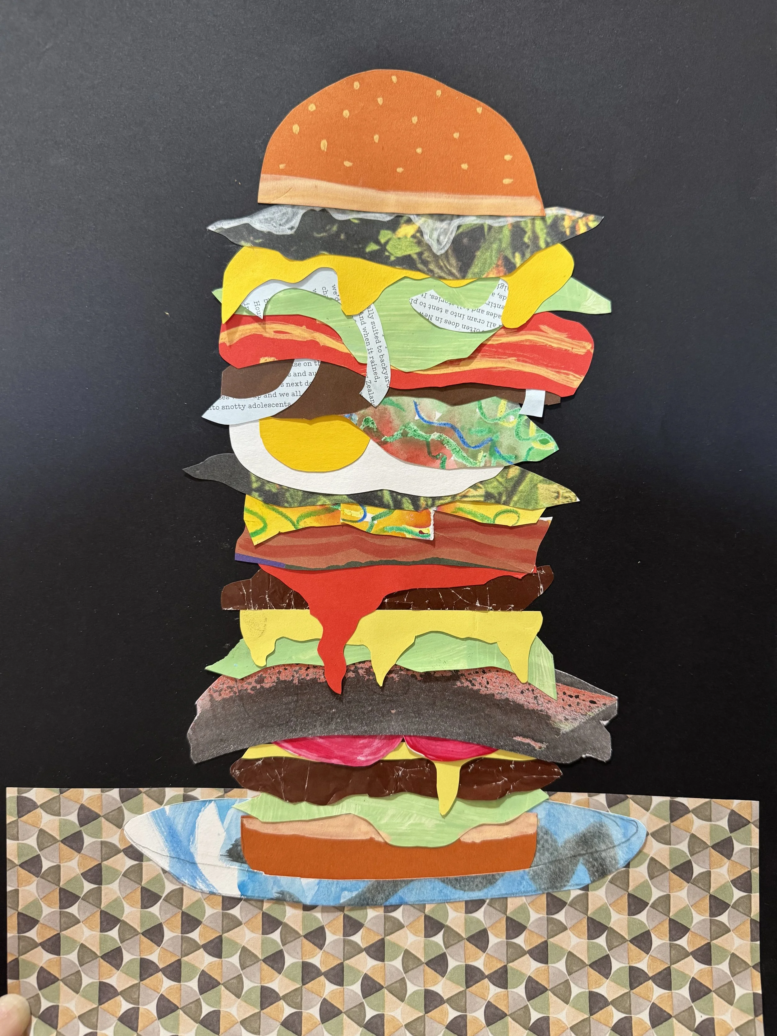 HAMBURGER COLLAGE