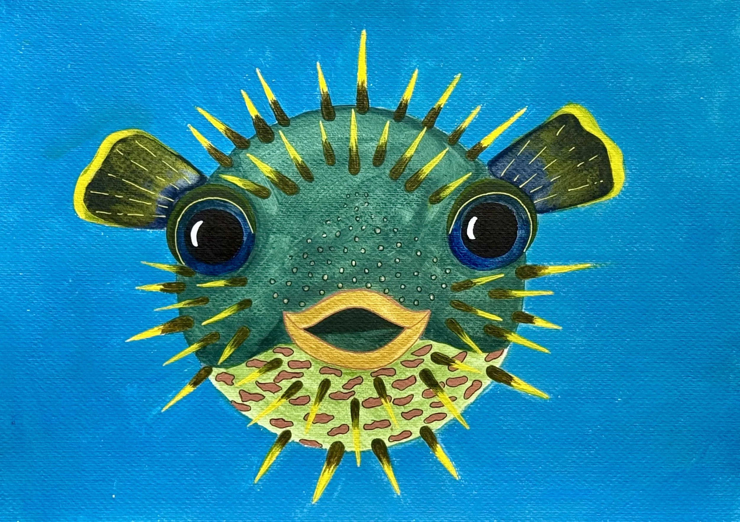 PUFFER FISH PAINTING