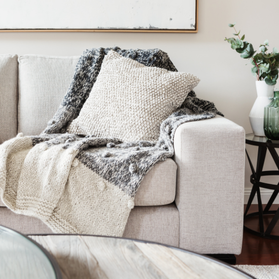 A cozy living room setting representing the ease and confidence Simply by Katie provides through expert Squarespace SEO and story-led copywriting for Edmonton women in business.