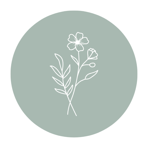 Floral icon for strategic website copywriting services for female entrepreneurs by Simply by Katie
