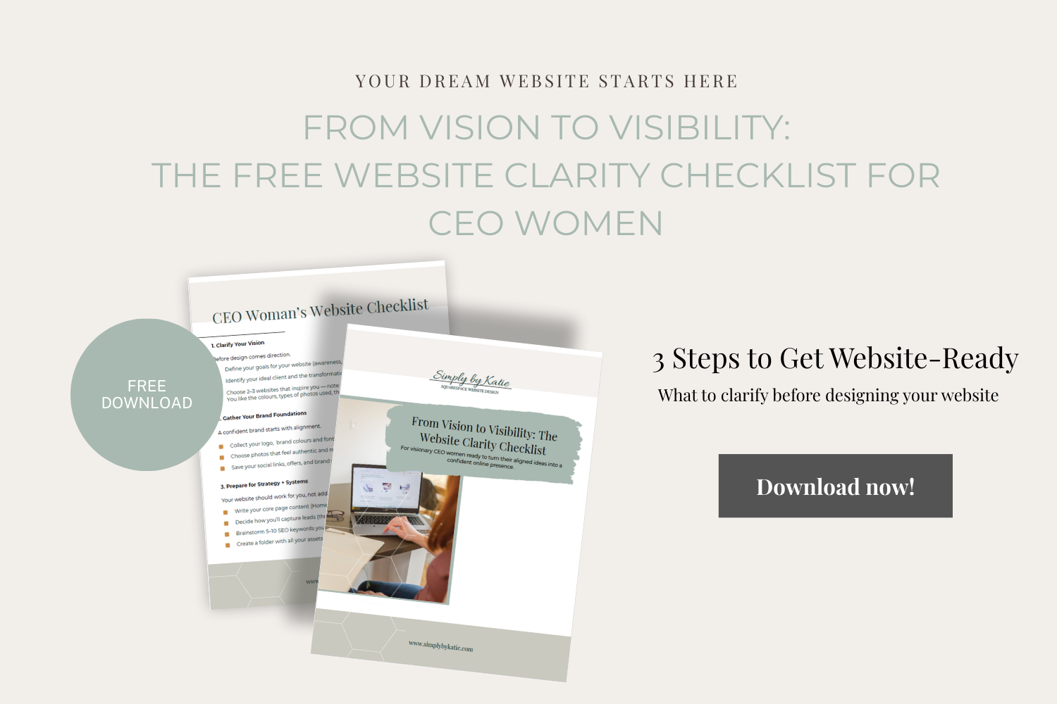 Free checklist to get prepared for your next website design.