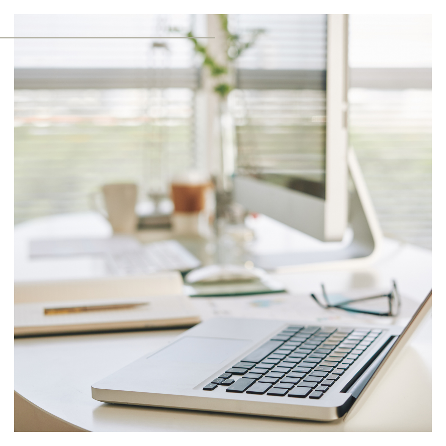 Laptop showing a Squarespace website, representing Simply by Katie’s Squarespace SEO optimization services for women in business.