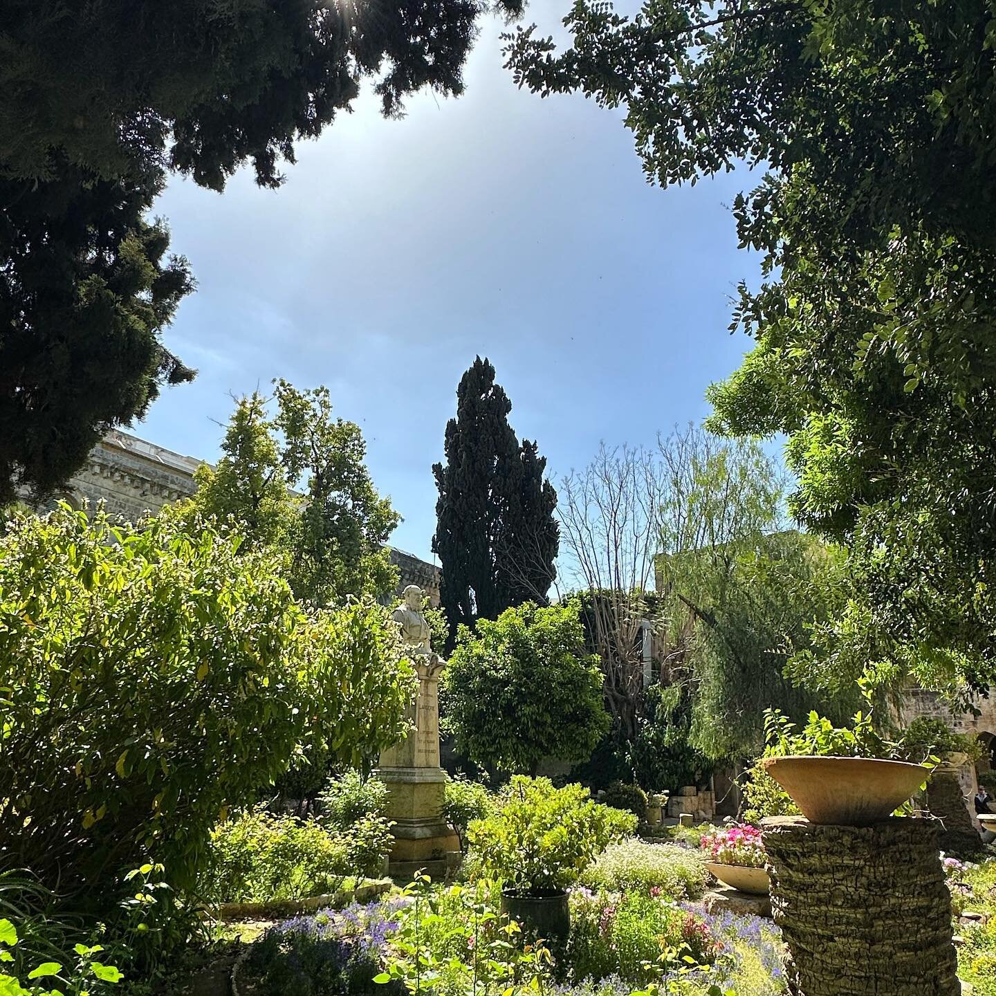 The garden outside the Pool of Bethesda is so peaceful 🤍