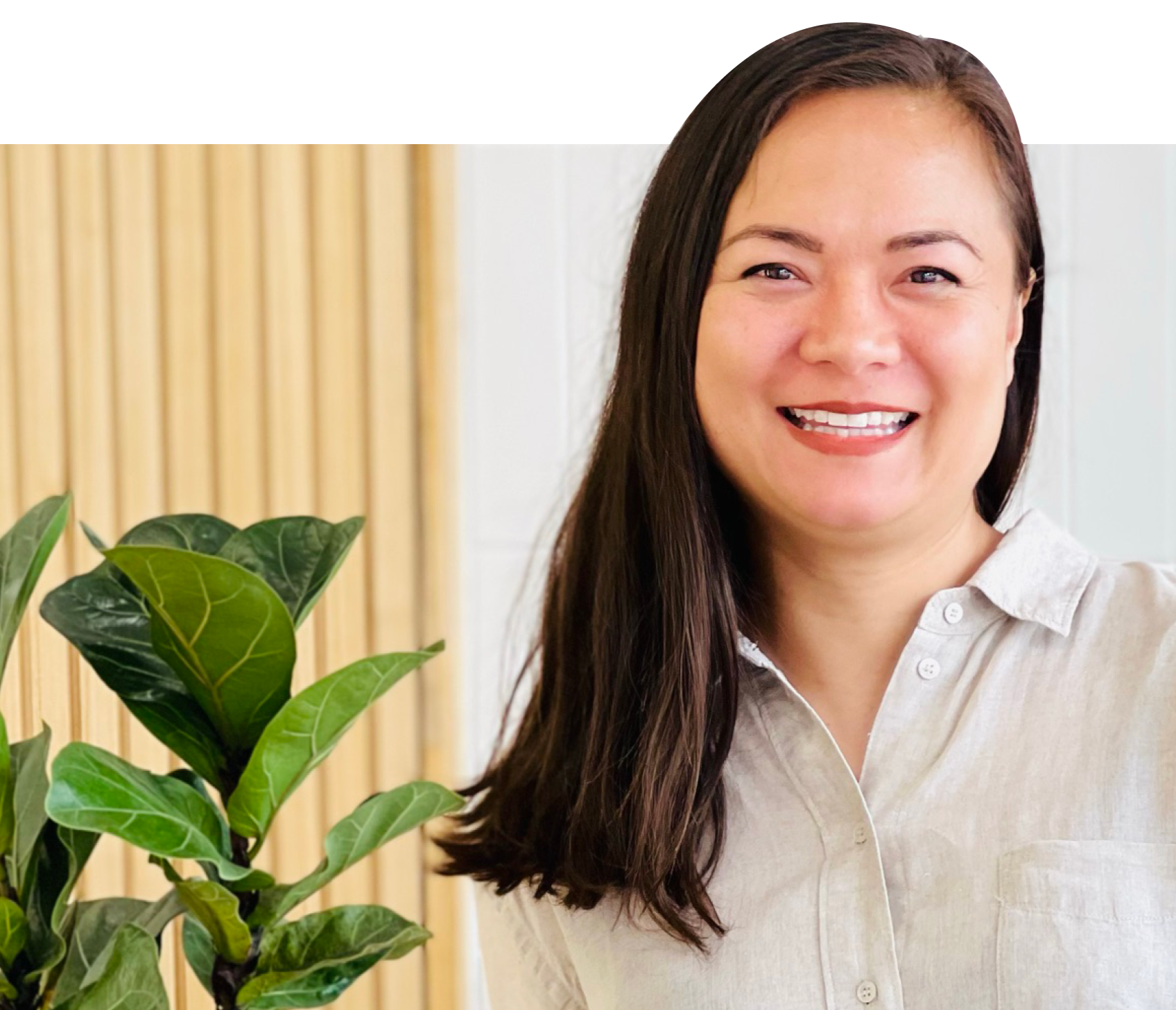 Oral Heath Therapist Kat smiling at camera