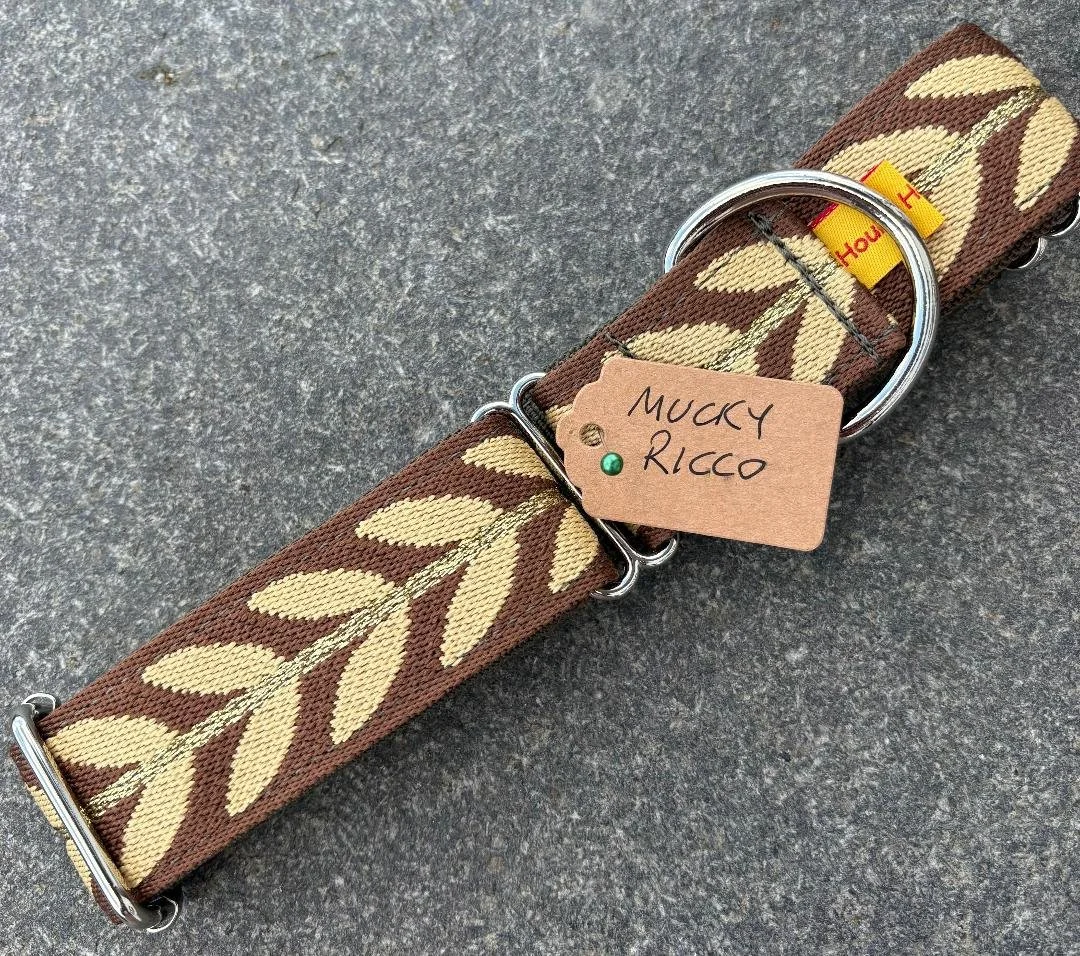 JAQUARD - 1.5" MARTINGALE ONLY - MUCKY RICCO  (NO LEAD)  