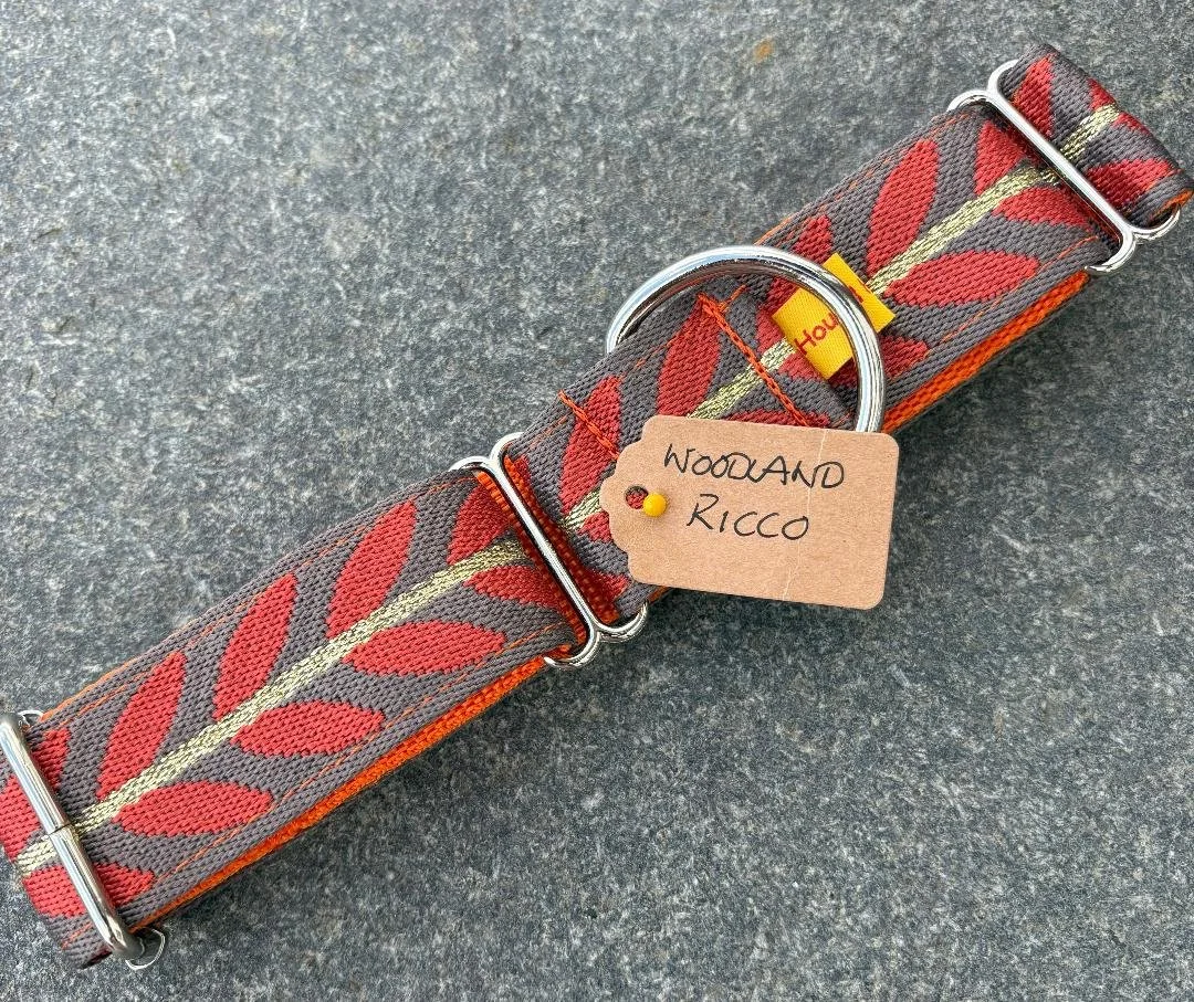 JAQUARD - 1.5" MARTINGALE ONLY - WOODLAND RICCO  (NO LEAD)  