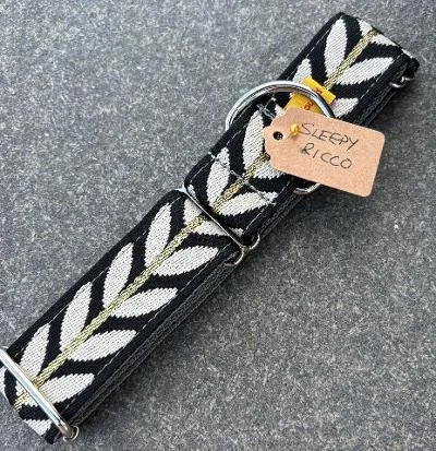 JAQUARD - 1.5" MARTINGALE ONLY - SLEEPY RICCO   (NO LEAD)  