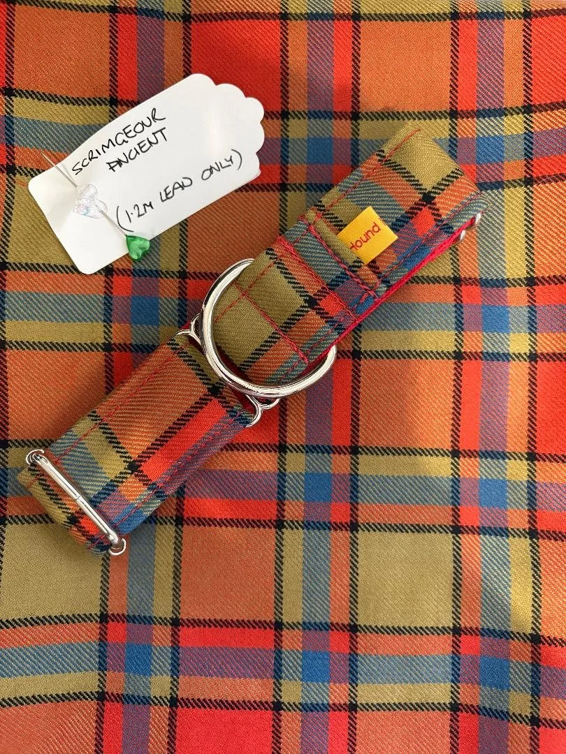 PURE WOOL TARTAN - SCRIMGOUR ANCIENT (1.2M LEAD ONLY)