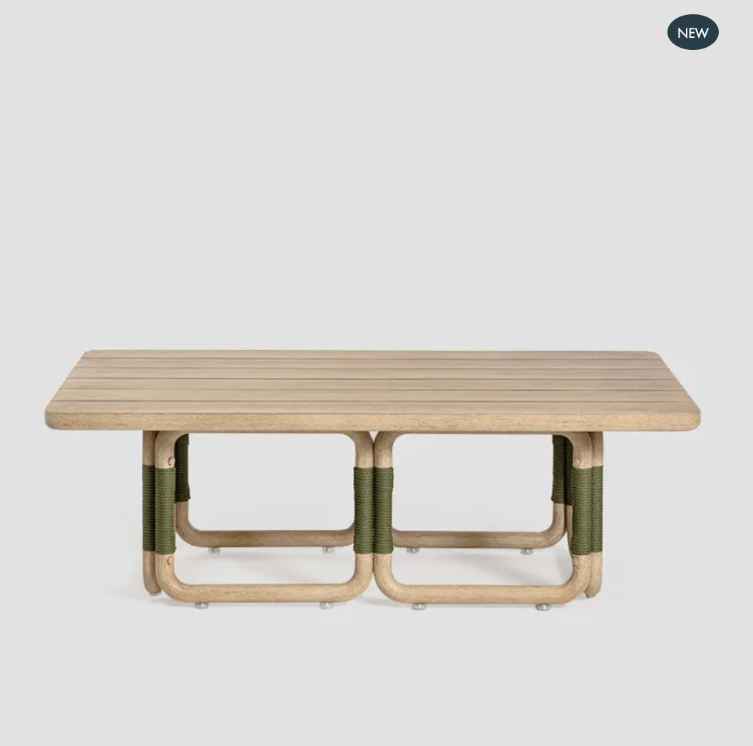 Vita Outdoor Undercover Coffee Table Natural & Green