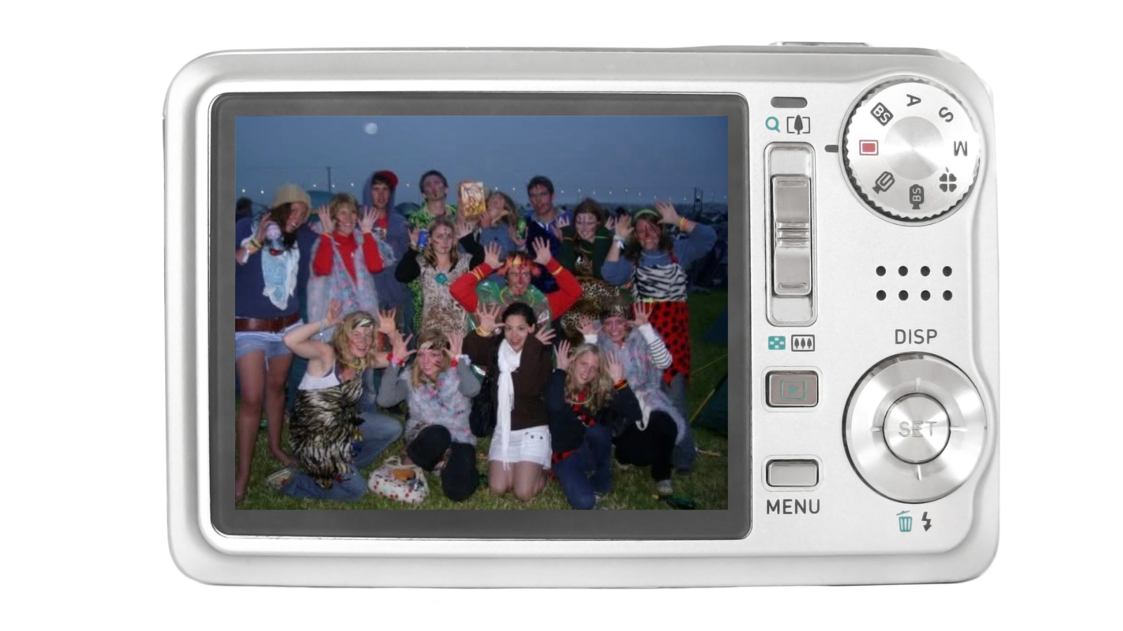 An image of an early 2000s digital camera