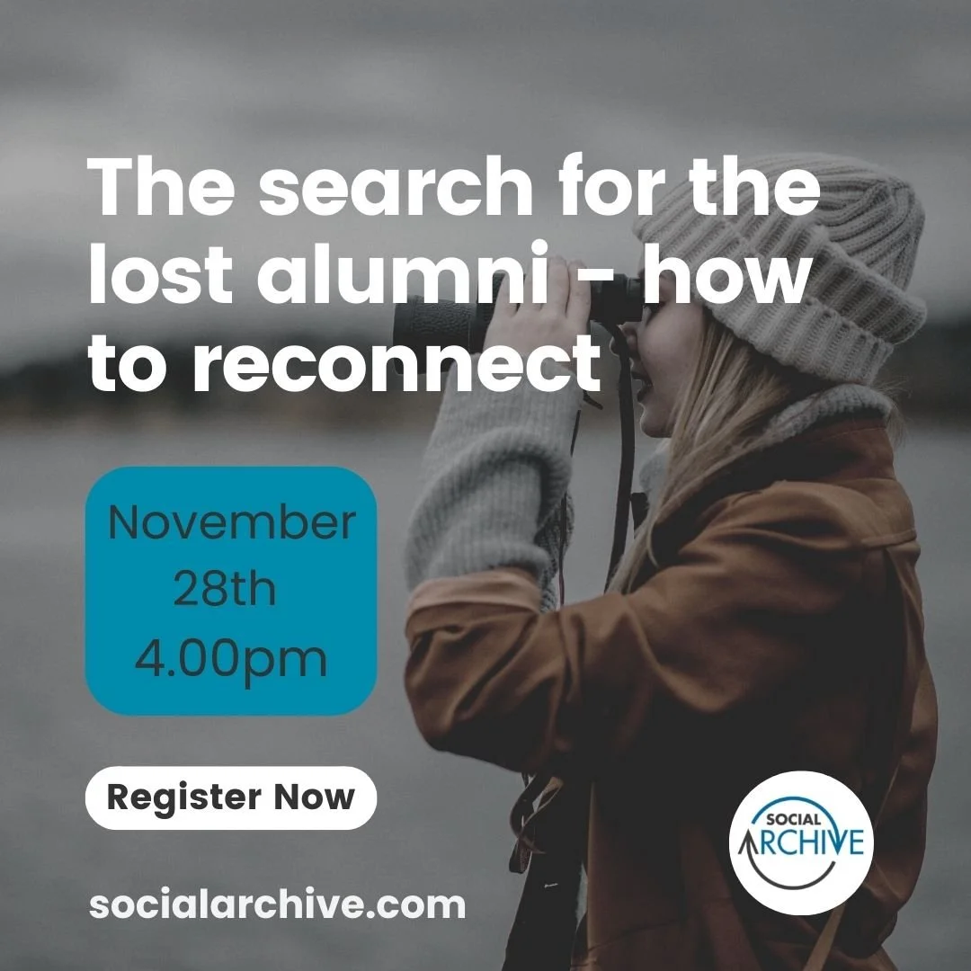 The search for the lost alumni - how to reconnect