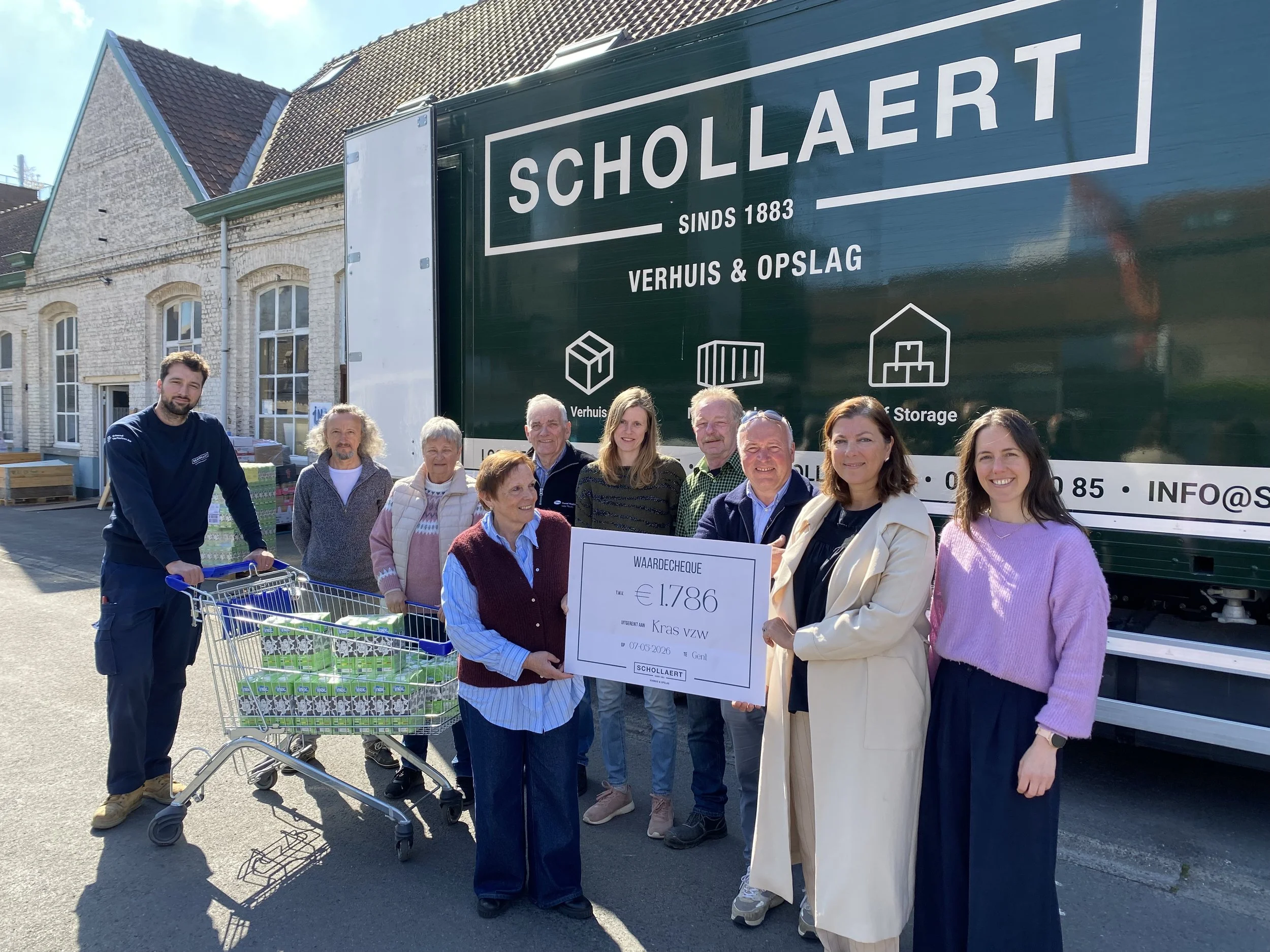 Uitreiking cheque Schollaert-Kras