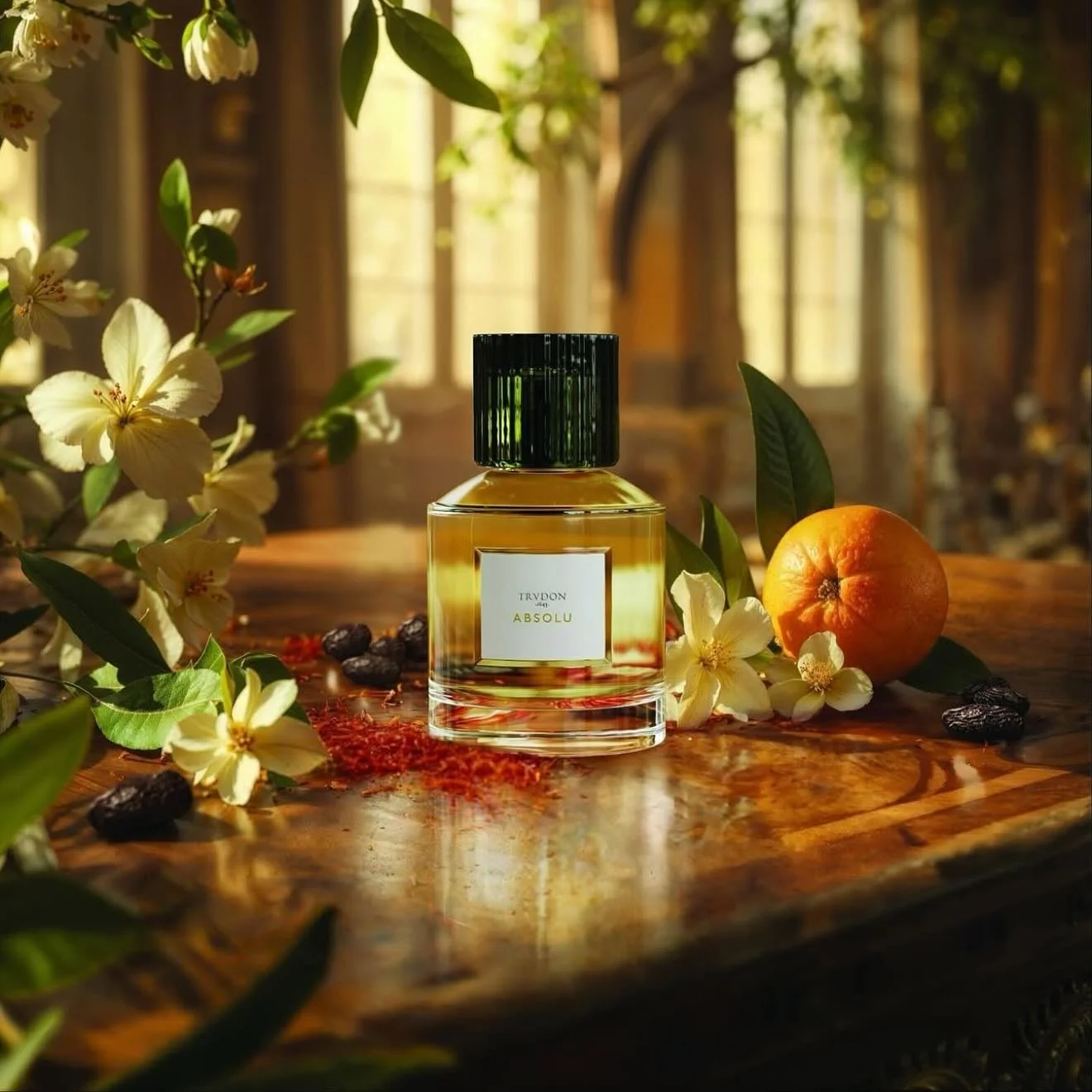 D&eacute;couvrez Absolu, la nouvelle cr&eacute;ation olfactive sign&eacute;e Trudon.

Une envol&eacute;e vibrante de cardamome, mandarine et safran, un c&oelig;ur floral o&ugrave; l&rsquo;iris et la fleur d&rsquo;oranger rencontrent la profondeur de 