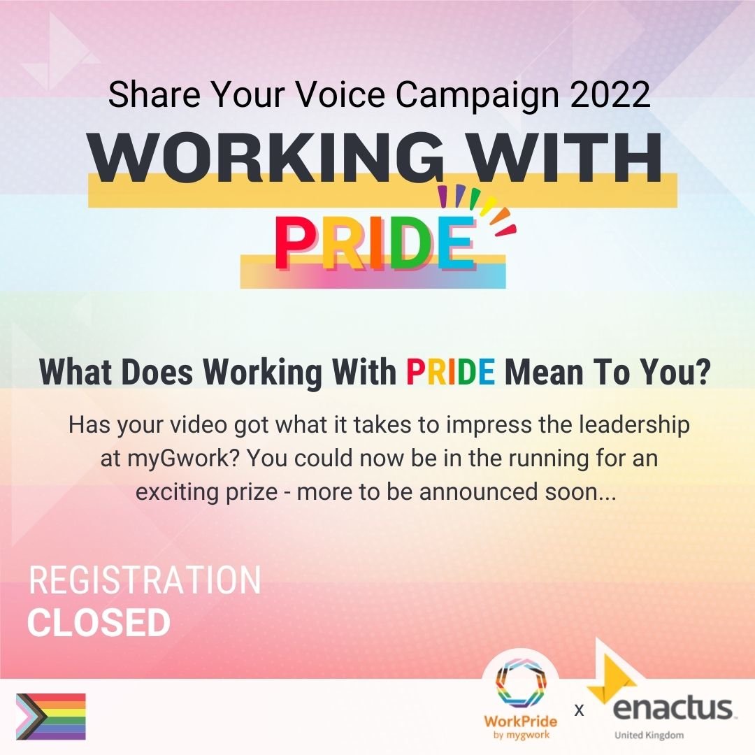myGwork Working with Pride Challenge 2022