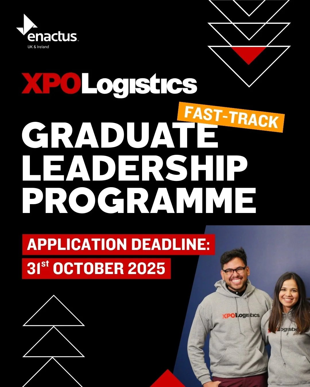 Ready to Lead the Future of Logistics? 👀
Our fantastic partner @xpologistics are offering Enactus students the EXCLUSIVE opportunity to fast-track through their Graduate Leadership Programme for 2025! 🌟
This is a brilliant opportunity to travel,