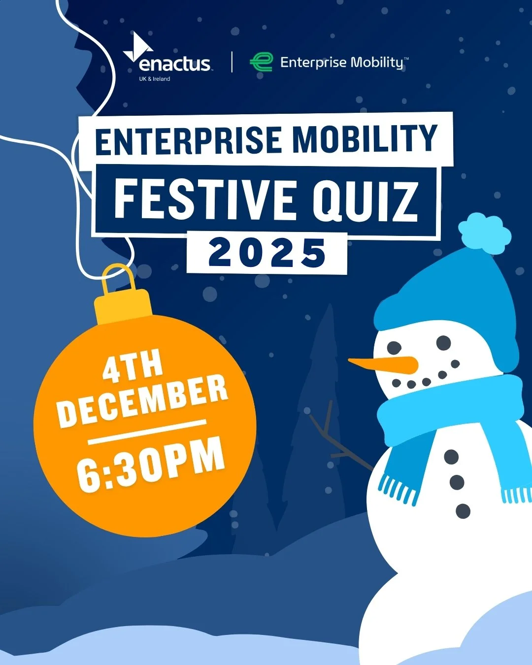 It's tiiiiimmmee to clear your calendars and dust off those sparkly reindeer antlers! Join us and @enterprisemobility.careers.uk on 5th December at 6:30PM GMT for our annual Festive Quiz &mdash; the event everyone looks forward to all year! ☃️✨

Expe