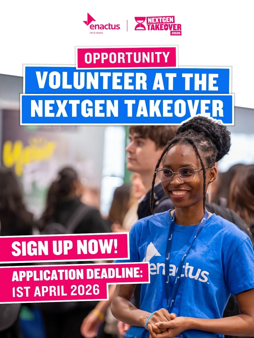 CALLING ALL CHANGEMAKERS! ✨📢

We&rsquo;re on the lookout for some brilliant volunteers to help us bring this year's NextGen Takeover to life! If you're on the lookout for a volunteering opportunity with the chance to expand your network and get grea