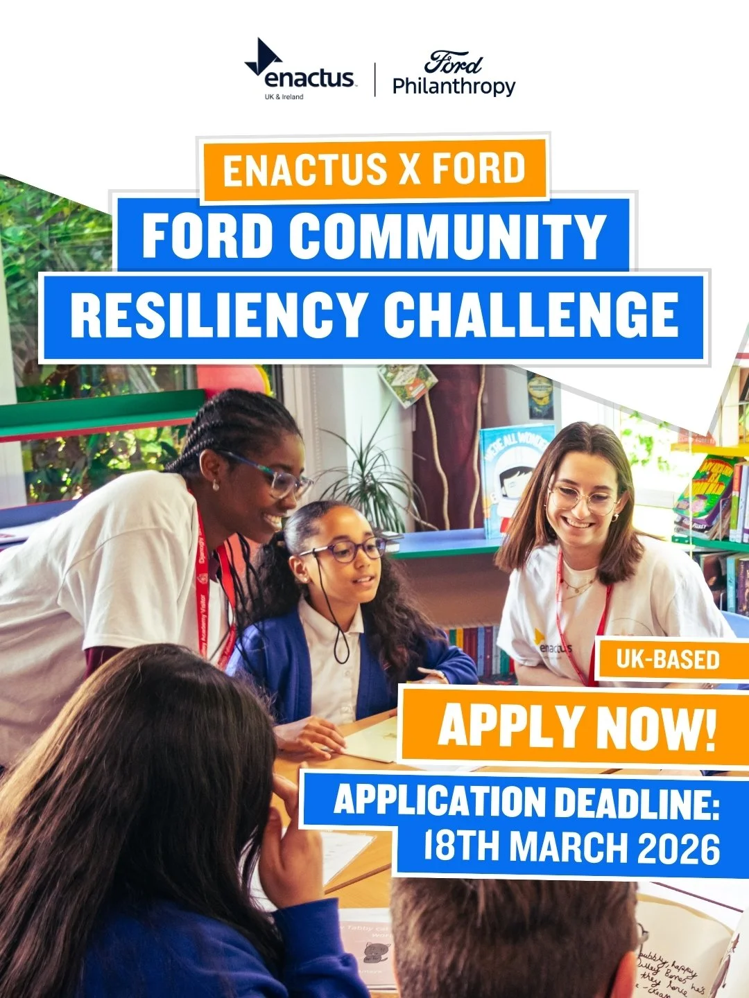 Funding AND mentoring Awaits! 🤩

@fordphilanthropy is giving Enactus teams the chance to win thousands in funding (and expert mentoring) for projects that tackle a community&rsquo;s vulnerability to disasters, essential services disruptions, and str
