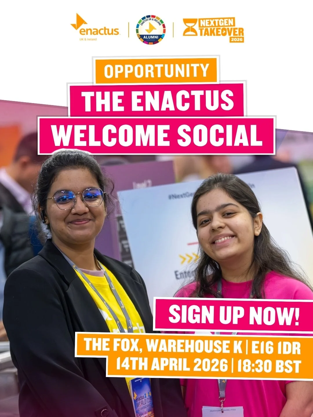 Calling all Enactus Alumni, Coaches, and University Advisors! ✨📢

We will be hosting a casual networking social at The Fox on the evening of the 14th. This will be a chance to unwind, catch up, and connect with other members of the Enactus community