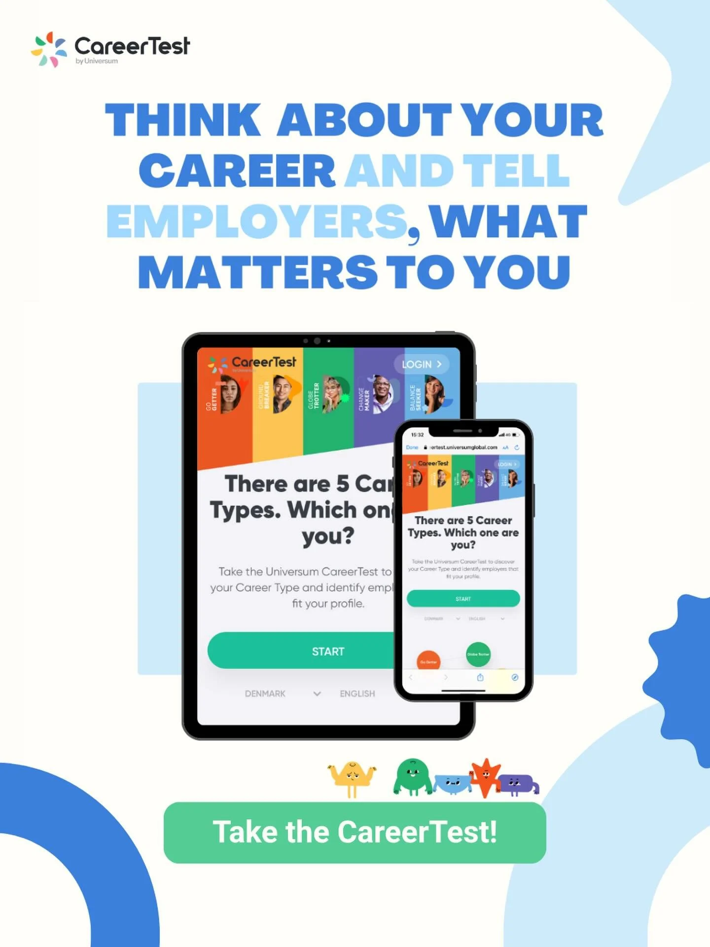 Your career strategy just got an upgrade. 🚀

Why apply blindly when you can use data to your advantage? Take the free CareerTest by @universumcareertest to instantly unlock your professional profile, access premium career tools, and discover which t