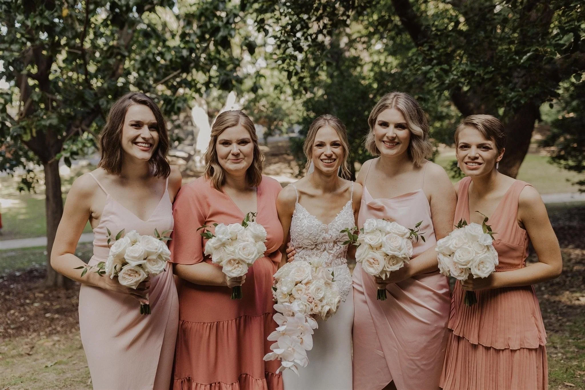 Autumn Wedding Flowers | Lavender Bay, North Sydney. Romantic autumnal wedding at Lavender Bay, North Sydney. White and blush pink garden flowers inspired by Wendy’s Secret Garden for a timeless May marquee celebration.