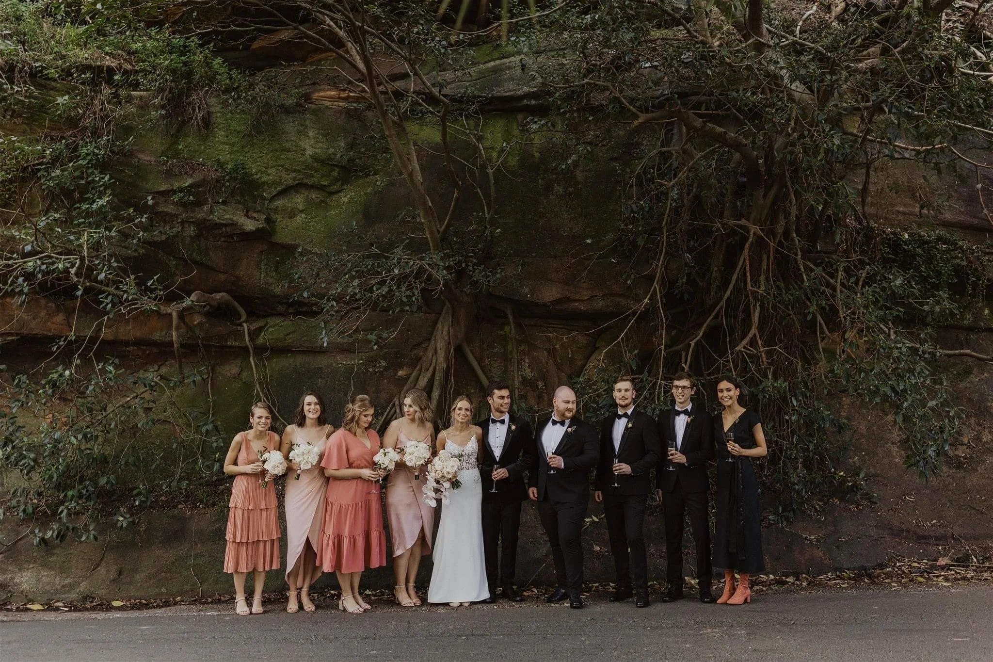 Autumn Wedding Flowers | Lavender Bay, North Sydney. Romantic autumnal wedding at Lavender Bay, North Sydney. White and blush pink garden flowers inspired by Wendy’s Secret Garden for a timeless May marquee celebration.