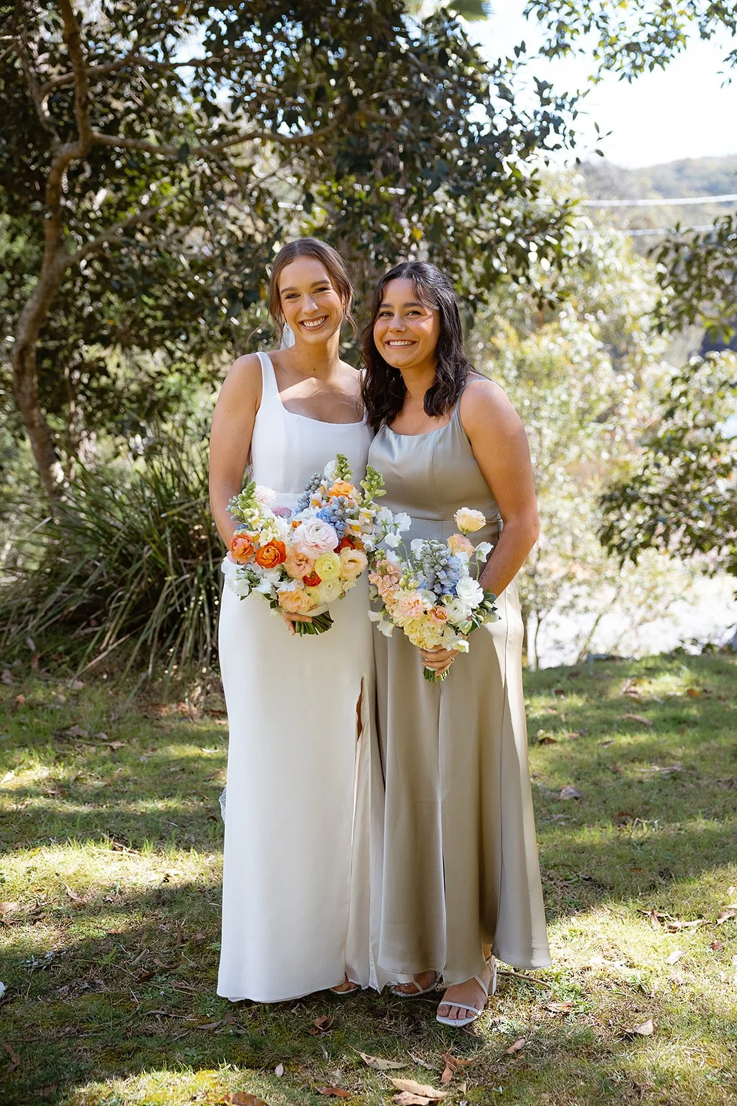 Christian Reformed Church of Sutherland Shire | Audley Royal National Park | Sydney Wedding. Garden-inspired wedding in Audley, Royal National Park, Sutherland Shire with blue, peach, and pink seasonal flowers. A romantic winter-to-spring celebration