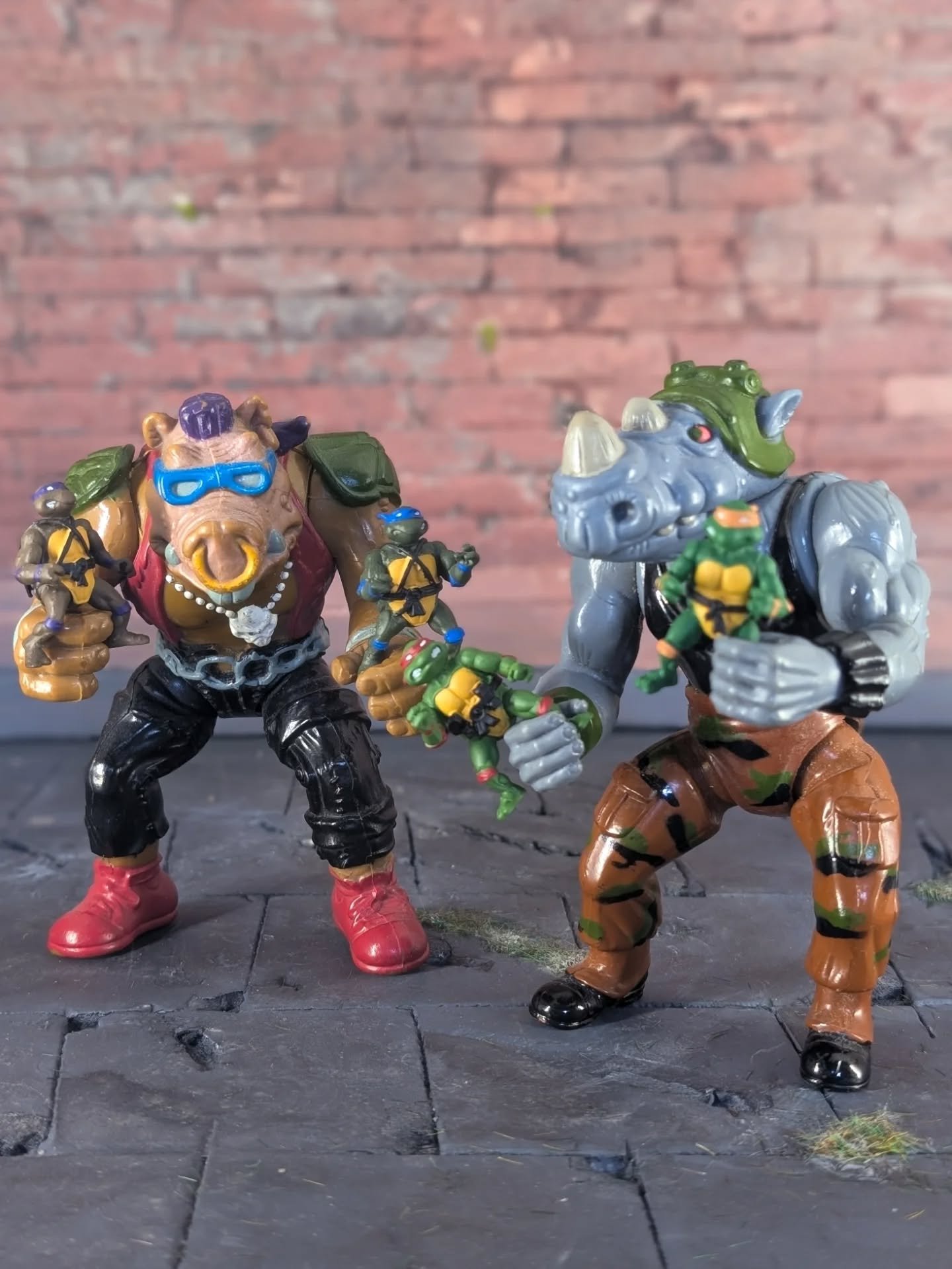 Discount Code! Cause It's Friday 13th! 💚 Get 13% off your entire order with code FRI13
.
Plus, the Teenie Weenie Ninja Turtles AND Rocksteady and Bebop are BACK IN STOCK!!
.
Grab yours now 👉 www.TheRetroSaint.com 
.
Resin used water washable resin 