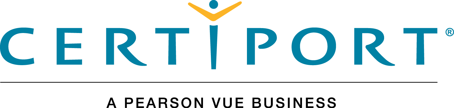 Certified logo with a stylized person icon above the word "CERTIPORT".