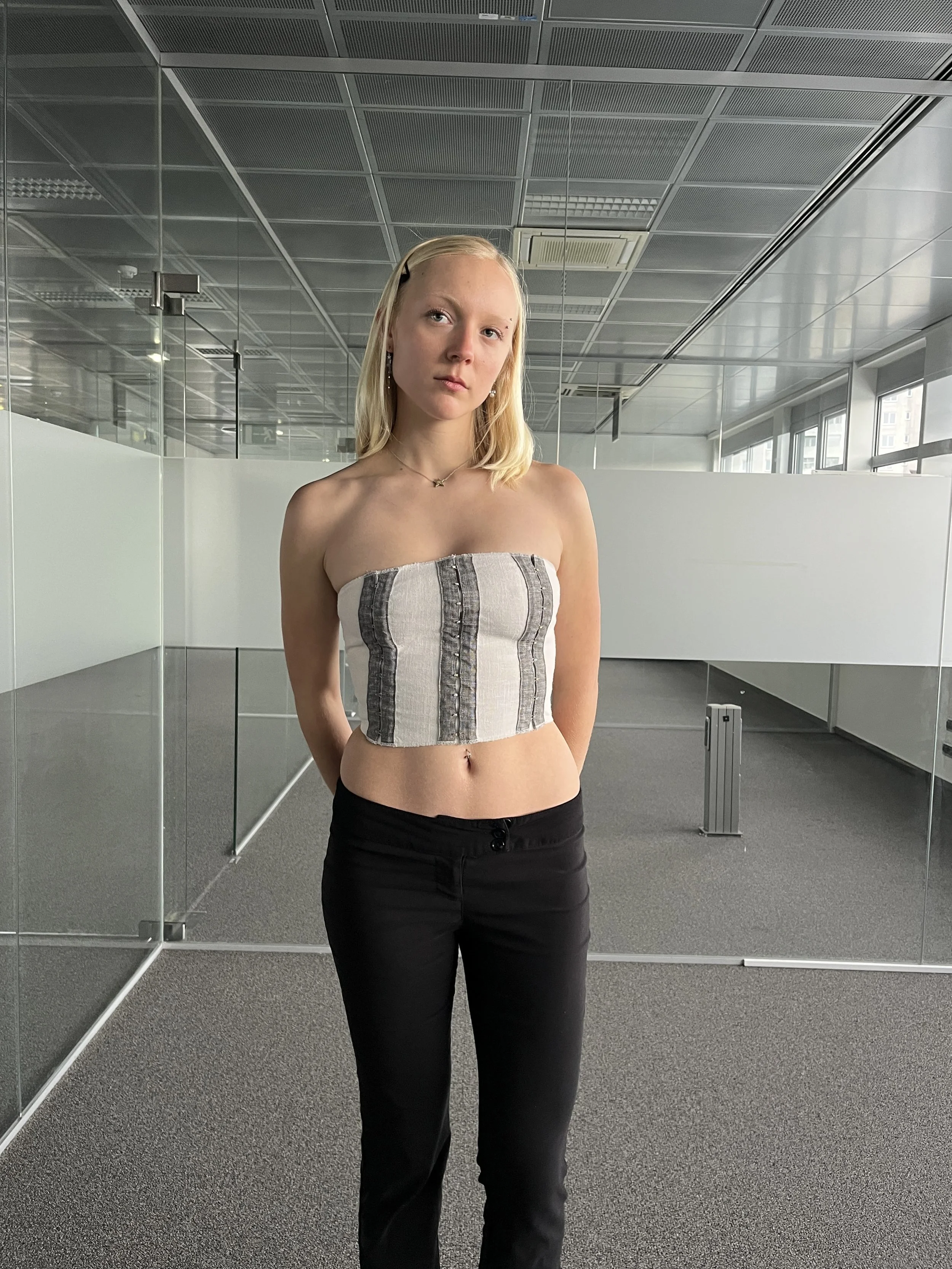 Biche de Bere Striped Bandeau Top