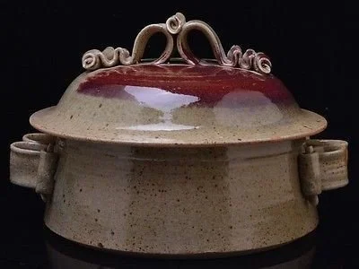 Casserole, 1975 Wheel thrown stoneware
