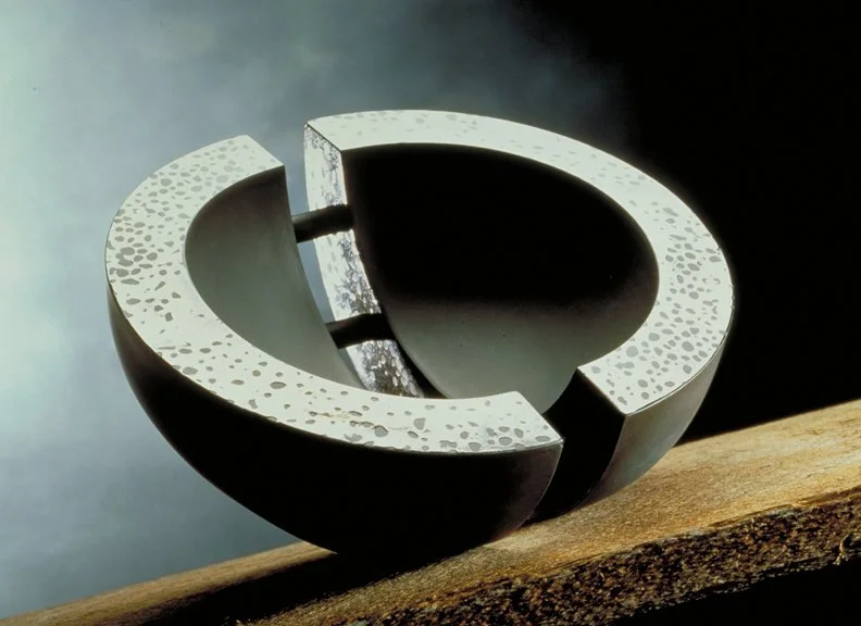 bol Fisson, 1989 slipcast porcelain, steel and rubber