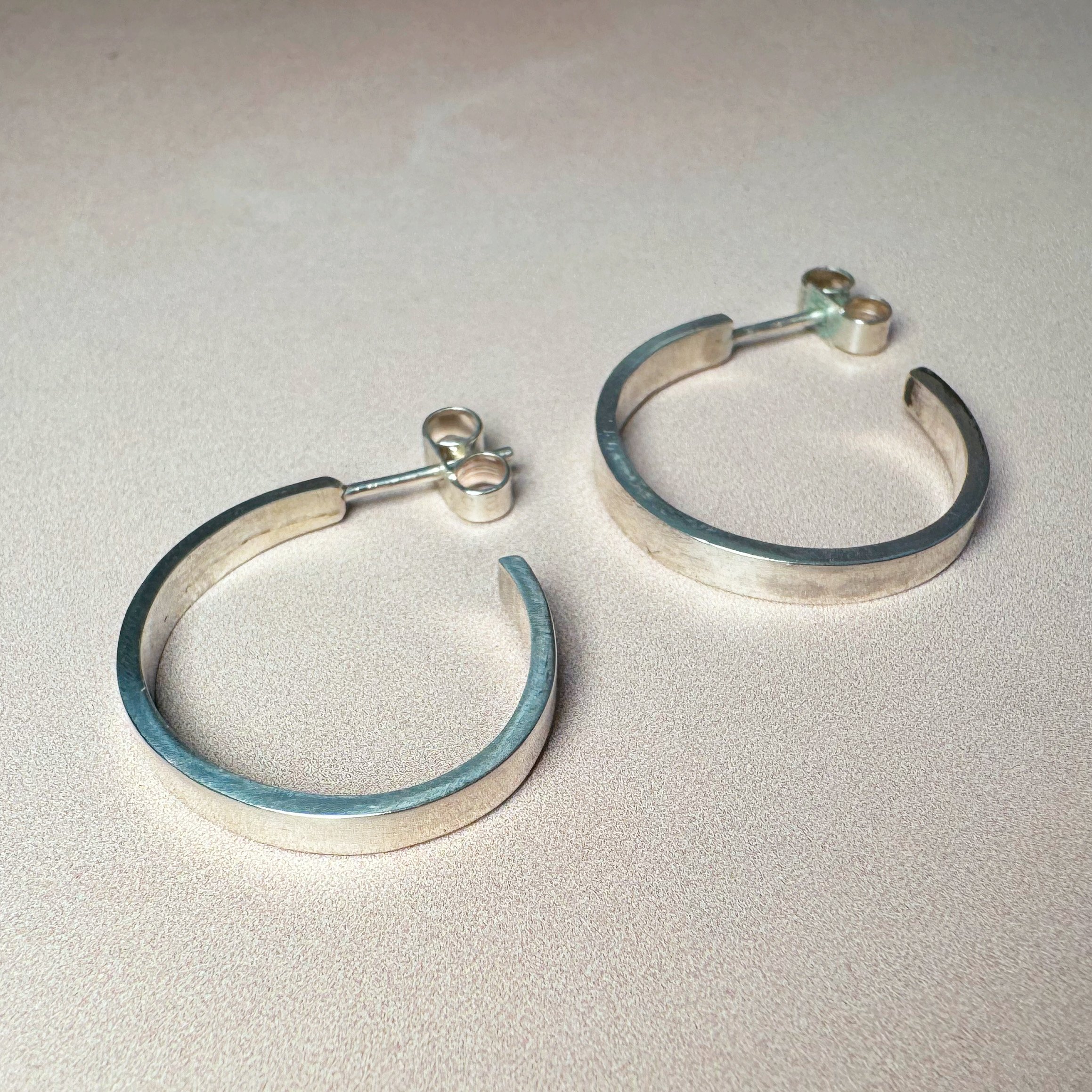 Zero Waste Medium Flat Profile Hoops Top View.jpg