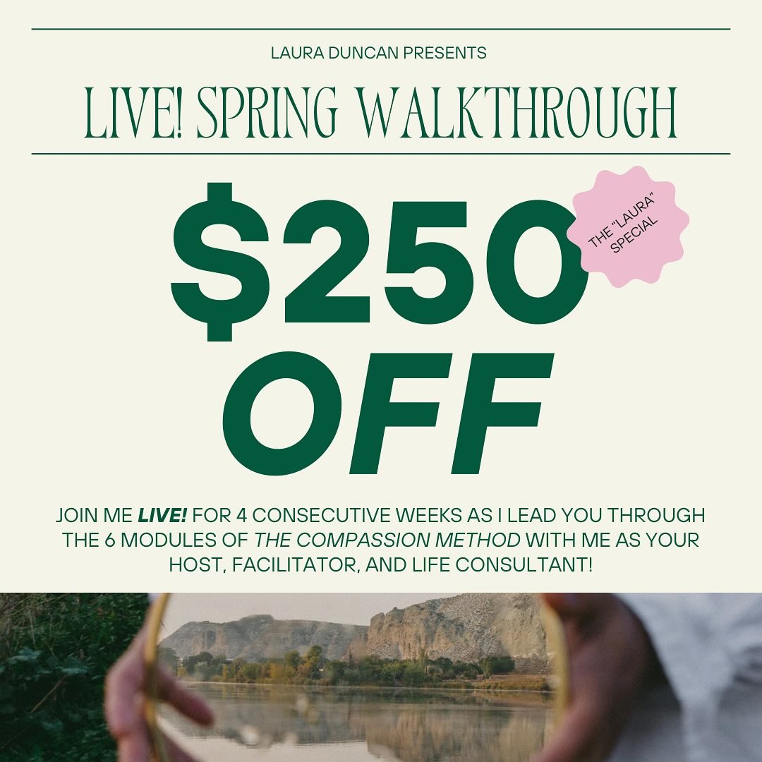 🌿 Get $250 OFF today off my LIVE! Spring Walkthrough!   I love being able to offer opportunities to as many people as I can. It&rsquo;s why I offer as many resources as I can including my podcast, @triggeredandtrue, and on resources found on my webs