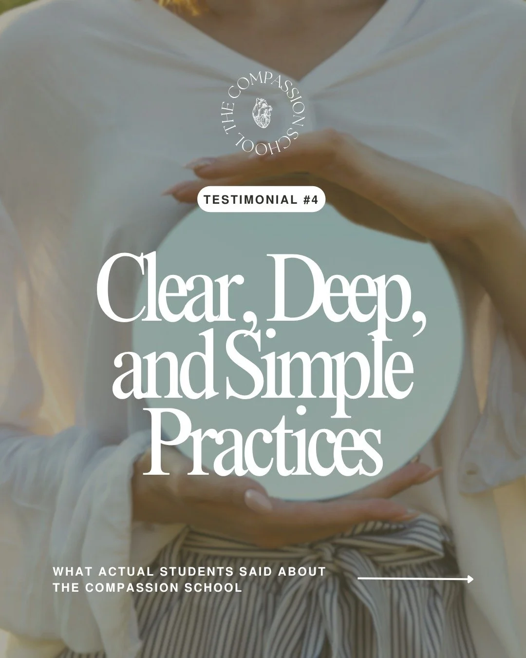 💫 Testimonial #4 from The Compassion School - Clear, Deep, and Simple Practices�

I&rsquo;ve been surveying past students and attendees of my school, The Compassion School, and I want to share real feedback with all of you. One of the top 5 reasons 
