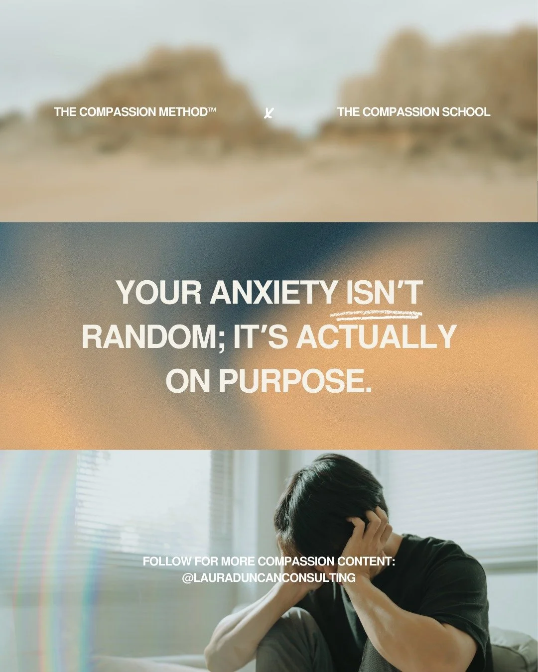 ❤️&zwj;🩹 &ldquo;Your anxiety isn&rsquo;t random; it&rsquo;s actually on purpose.&rdquo; - @lauraduncanconsulting

We can&rsquo;t outfeel anxiety. It will continue to get your attention until you listen. I&rsquo;ve met with so many people whose anxie