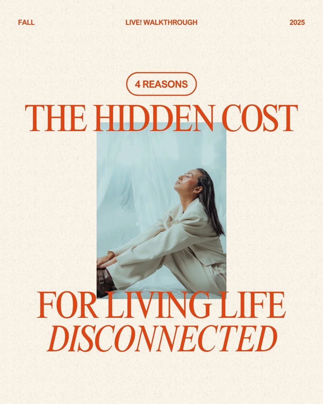 💔 The Hidden Cost For Living Life Disconnected

The bottom line: it&rsquo;s too costly to live disconnected from whom you were created to be. Do any of these resonate with you?

1. Emotional Exhaustion. You&rsquo;re always tired. No matter the amoun
