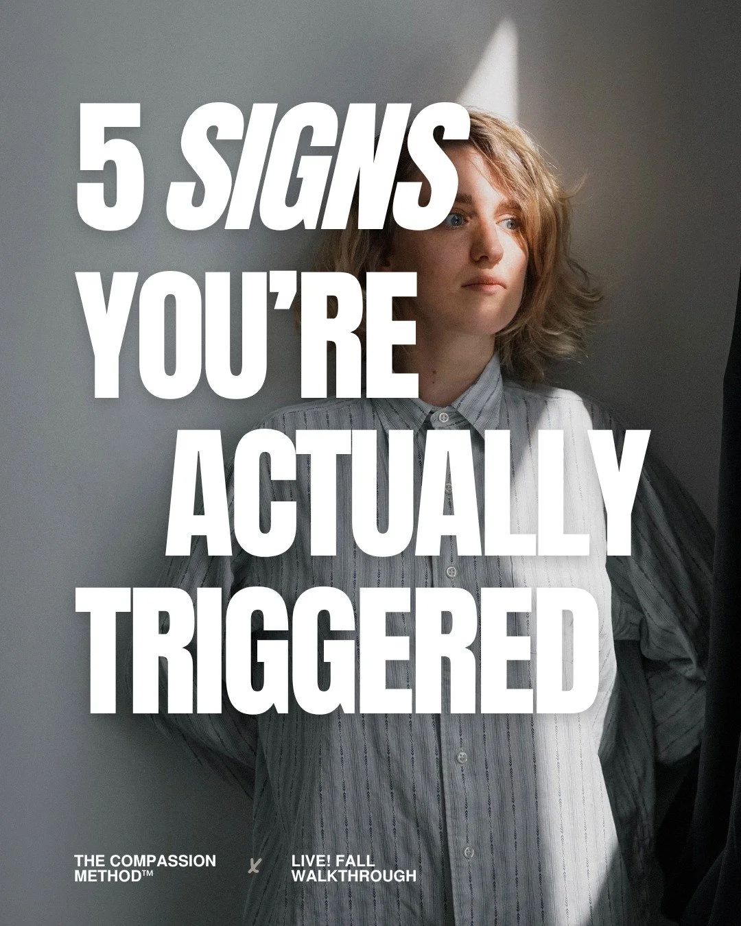 🚩5 Signs You&rsquo;re Actually Triggered

We all will trigger differently. And, there are theme and patterns I see in my interactions in my School, workshop events like my Walkthrough, and one-on-one sessions. Which trigger do you most identify with