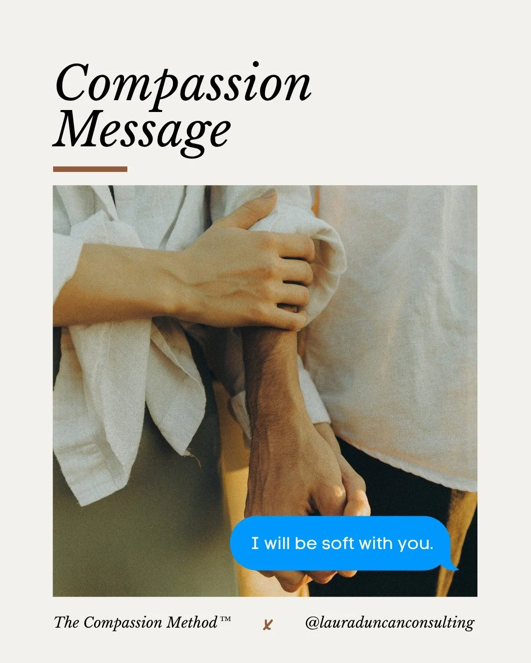 🍂 Compassion Message: &ldquo;I will be soft with you.&rdquo;

If you have a couple of moments, take a moment and breathe each sentence in and out, slowing down to give yourself the comfort and care you are worth today.

🌱 &ldquo;&ldquo;I will be so