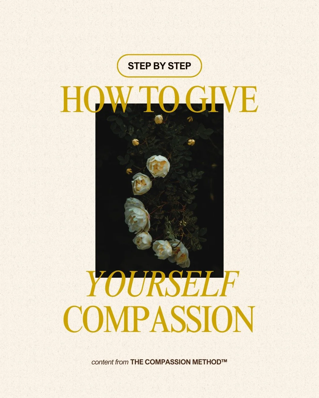 🌱 How To Give Yourself Compassion

1. Make a Compassion Script. Develop 3 or 4 phrases of Compassion to have handy when you are feeling triggered or in need of Compassion. Here are some you can pull from: &ldquo;I see you trying to hard.&rdquo; &ldq