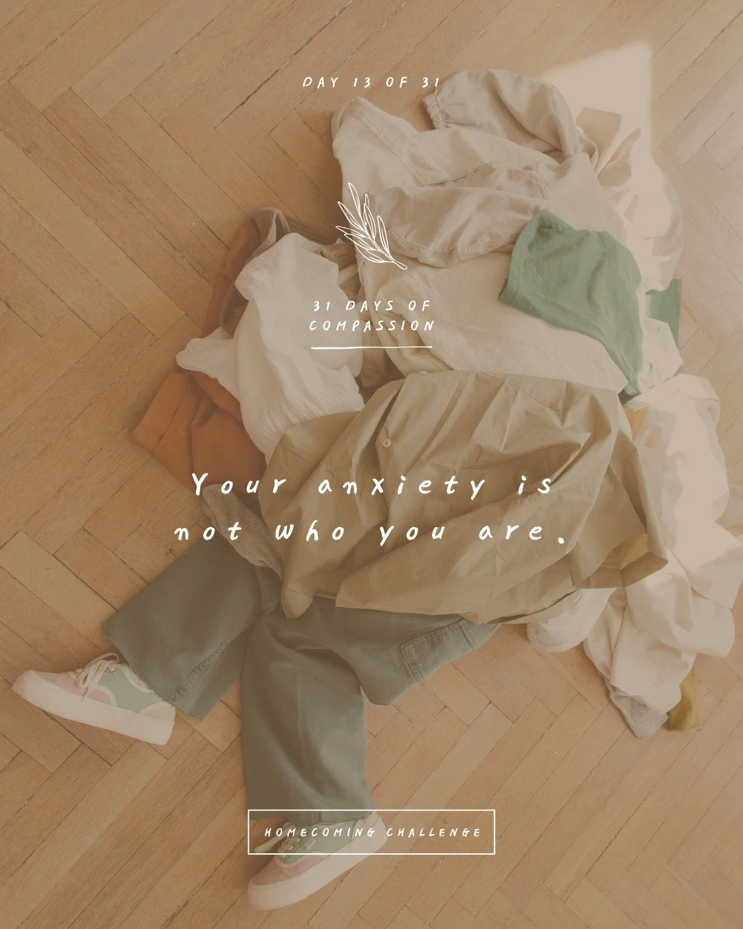 🏠 Day 13 of The Homecoming Challenge: &ldquo;Your anxiety is not who you are.&rdquo;

When we experience anxiety, it&rsquo;s important to know that we&rsquo;re triggered. Like any other trigger, we&rsquo;re hijacked and are no longer in the driver&r