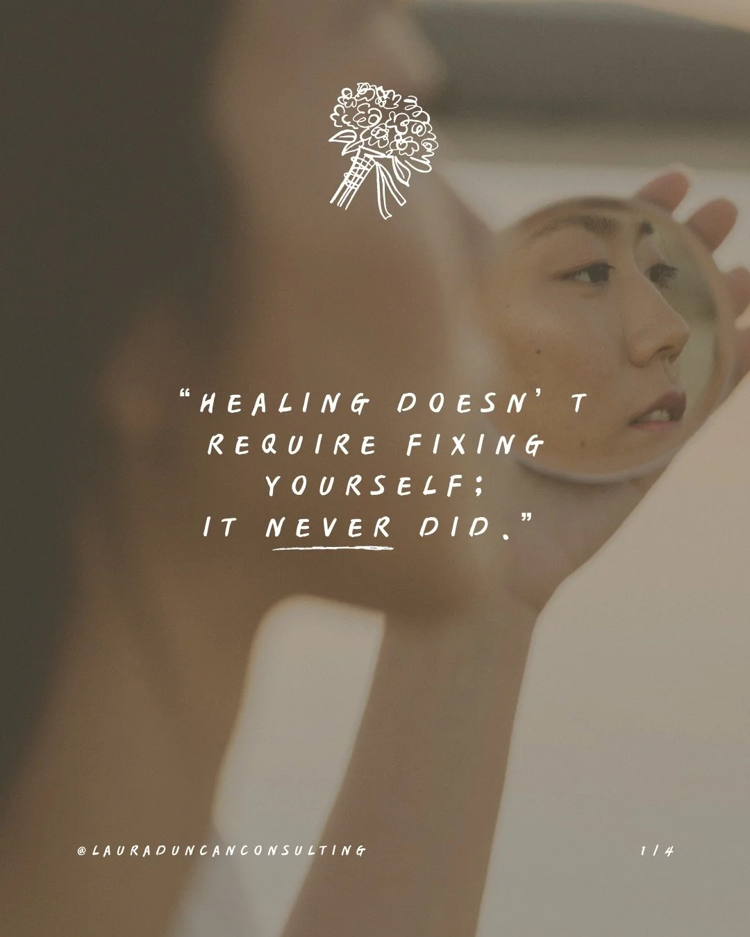 💌 &ldquo;Healing doesn&rsquo;t require fixing yourself; it never did.&rdquo; - @lauraduncanconsulting

What heals isn&rsquo;t effort&mdash;it&rsquo;s how you meet yourself.

My course, Essence: The Compassion Method Course, teaches you how to find y