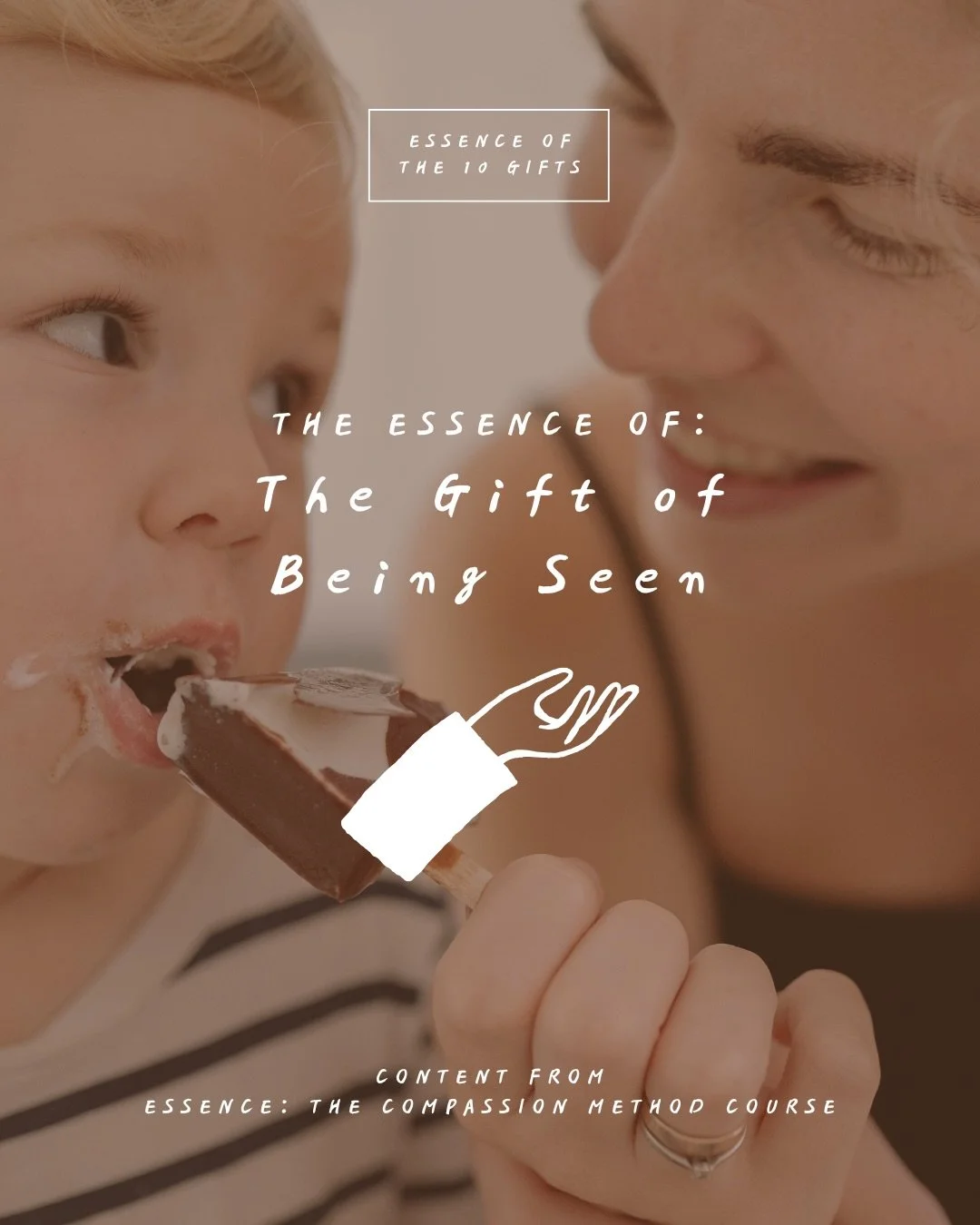 💝 The Essence of The Gift of: Being Seen

📌 When you have the Gift of Being Seen, you have this known-ness that comes from being noticed, lovingly observed, and deeply regarded. You are the center of attention, holding someone&rsquo;s full attentio