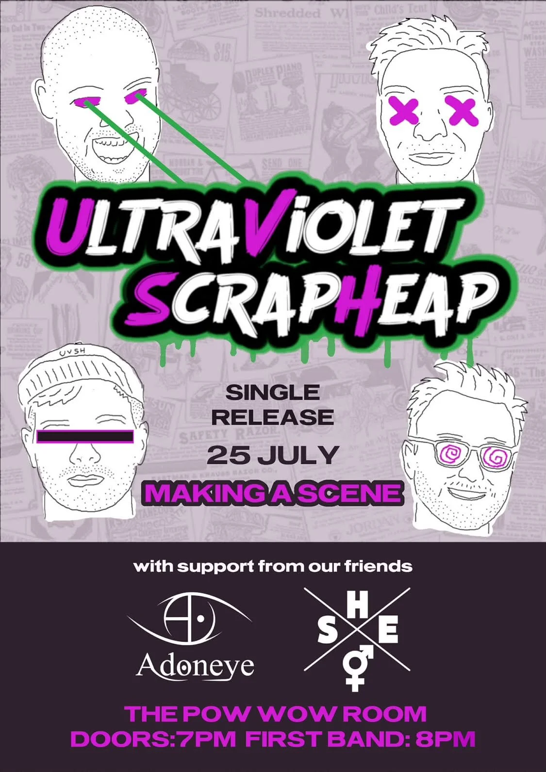 Ultraviolet Scrapheap, S.H.E and Adoneye